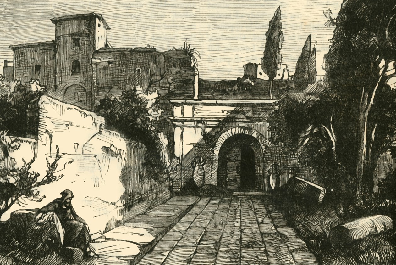रोम, 1890 में द साइबियस का मकबरा। द्वारा अज्ञात