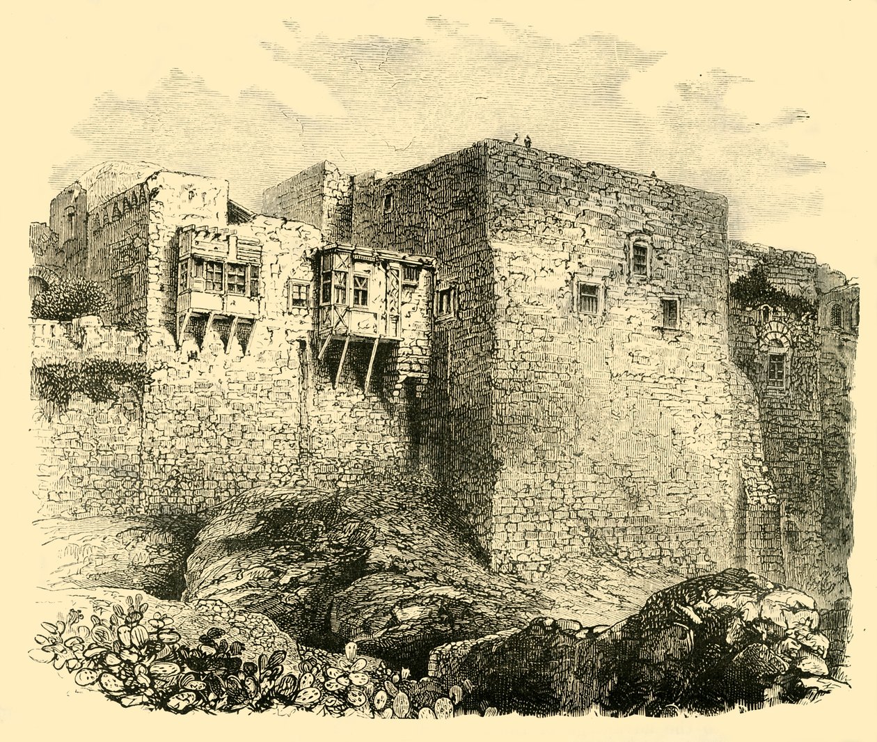 यरूशलेम की दीवारें, 1890। द्वारा अज्ञात