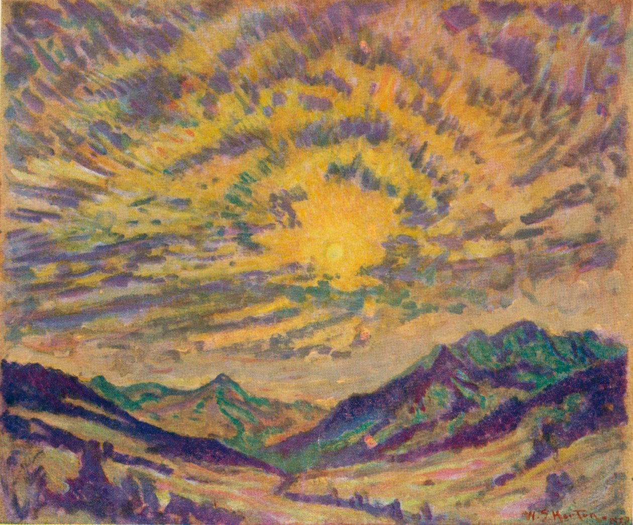 द विंटर सन, c1885-1925, 1925 द्वारा अज्ञात