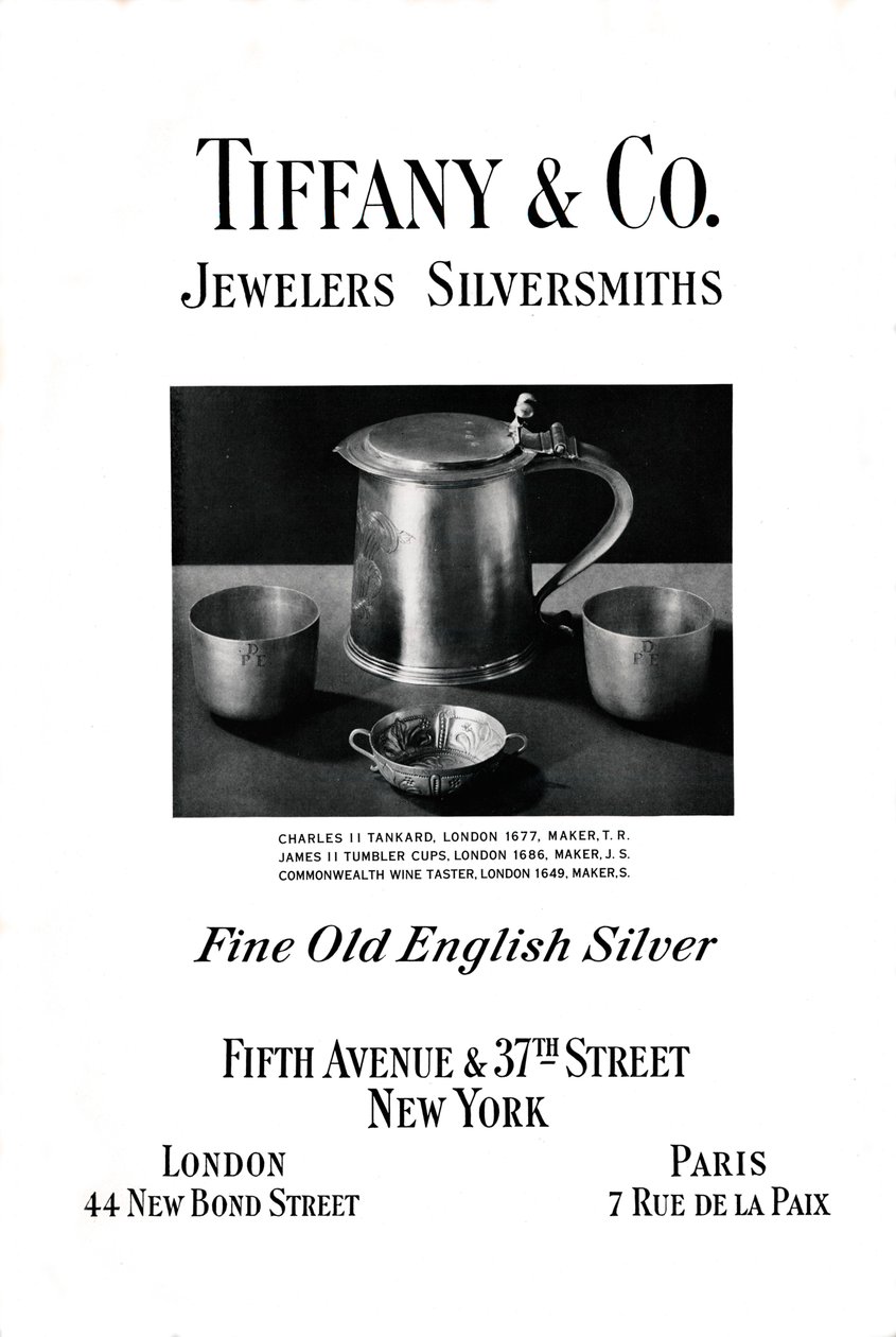 टिफ़नी एंड कंपनी विज्ञापन, 1937 द्वारा अज्ञात