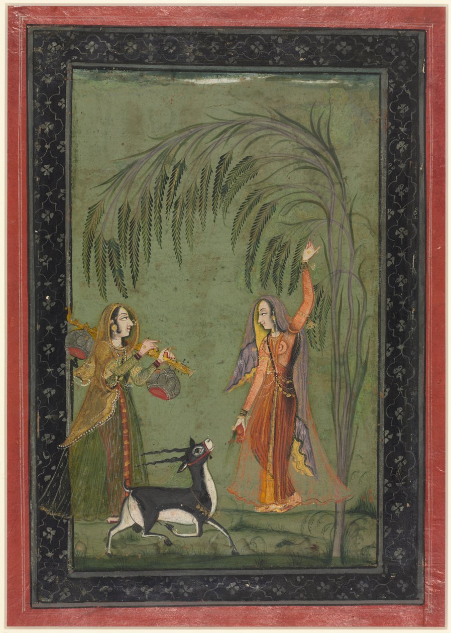 रागमाला सीरीज़ से टोडी रागिनी, सी। 1750-1775। द्वारा अज्ञात