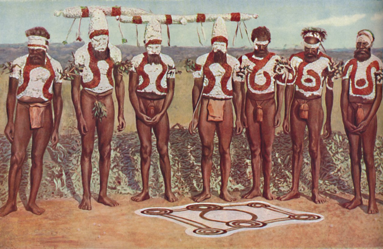 ऑस्ट्रेलियाई अश्वेतों के बीच कुलीन संस्कार, c1935 द्वारा अज्ञात