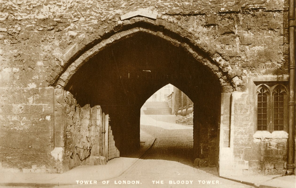 लंदन टावर। द ब्लडी टॉवर, c1910। द्वारा अज्ञात