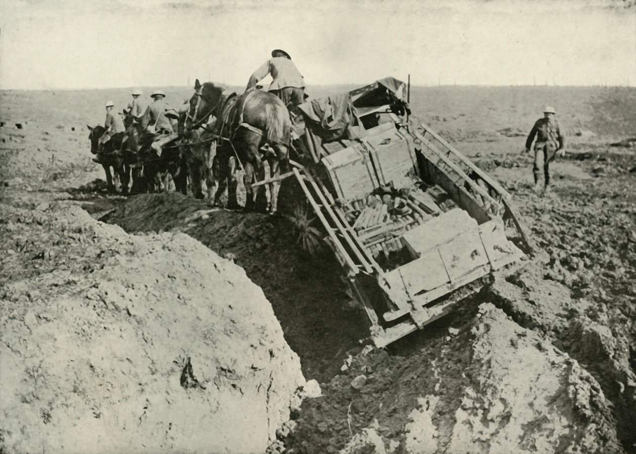 1919 मोर्चे पर परिवहन कठिनाइयाँ। द्वारा अज्ञात