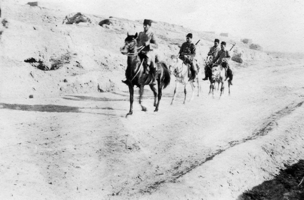मोसुल, मेसोपोटामिया, WWI, 1918 को छोड़कर तुर्की के सैनिक द्वारा अज्ञात