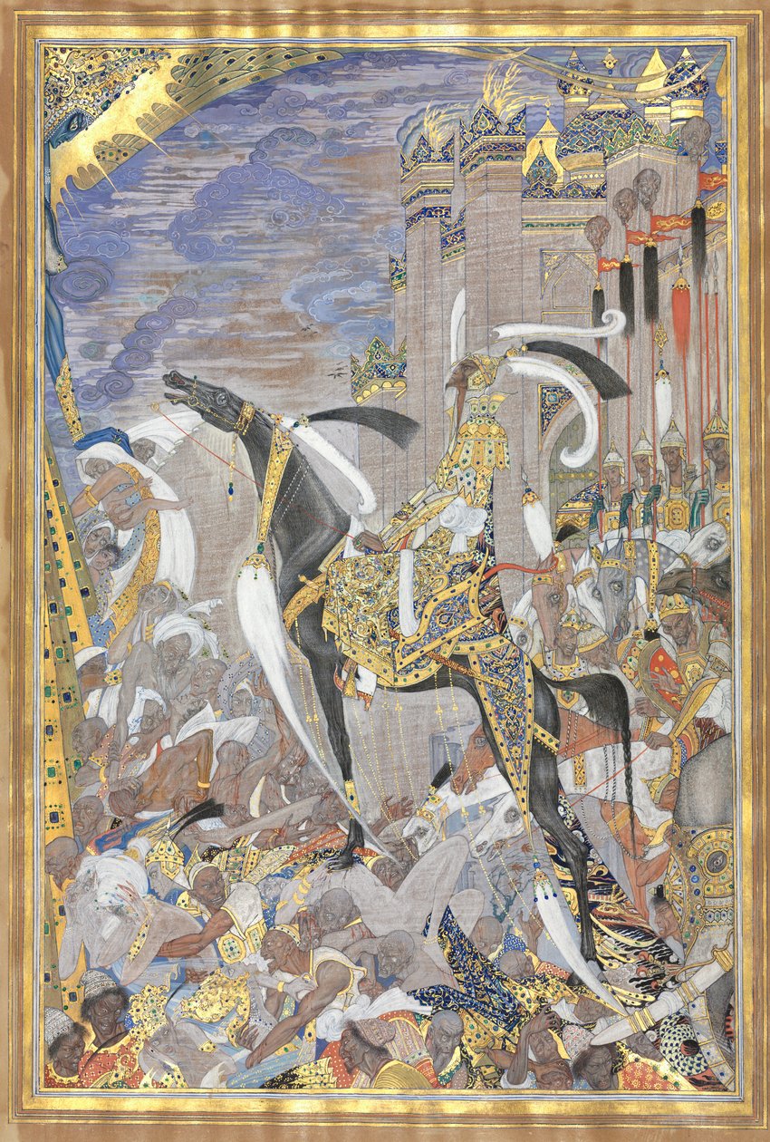 घेराबंदी के बाद शहर में प्रवेश करने वाली विक्‍टोरियस आर्मी, 1700s-1800s। द्वारा अज्ञात