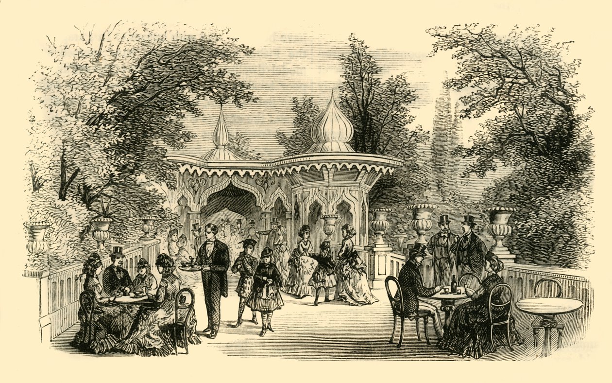 सरे गार्डन में देखें, c1878 द्वारा अज्ञात