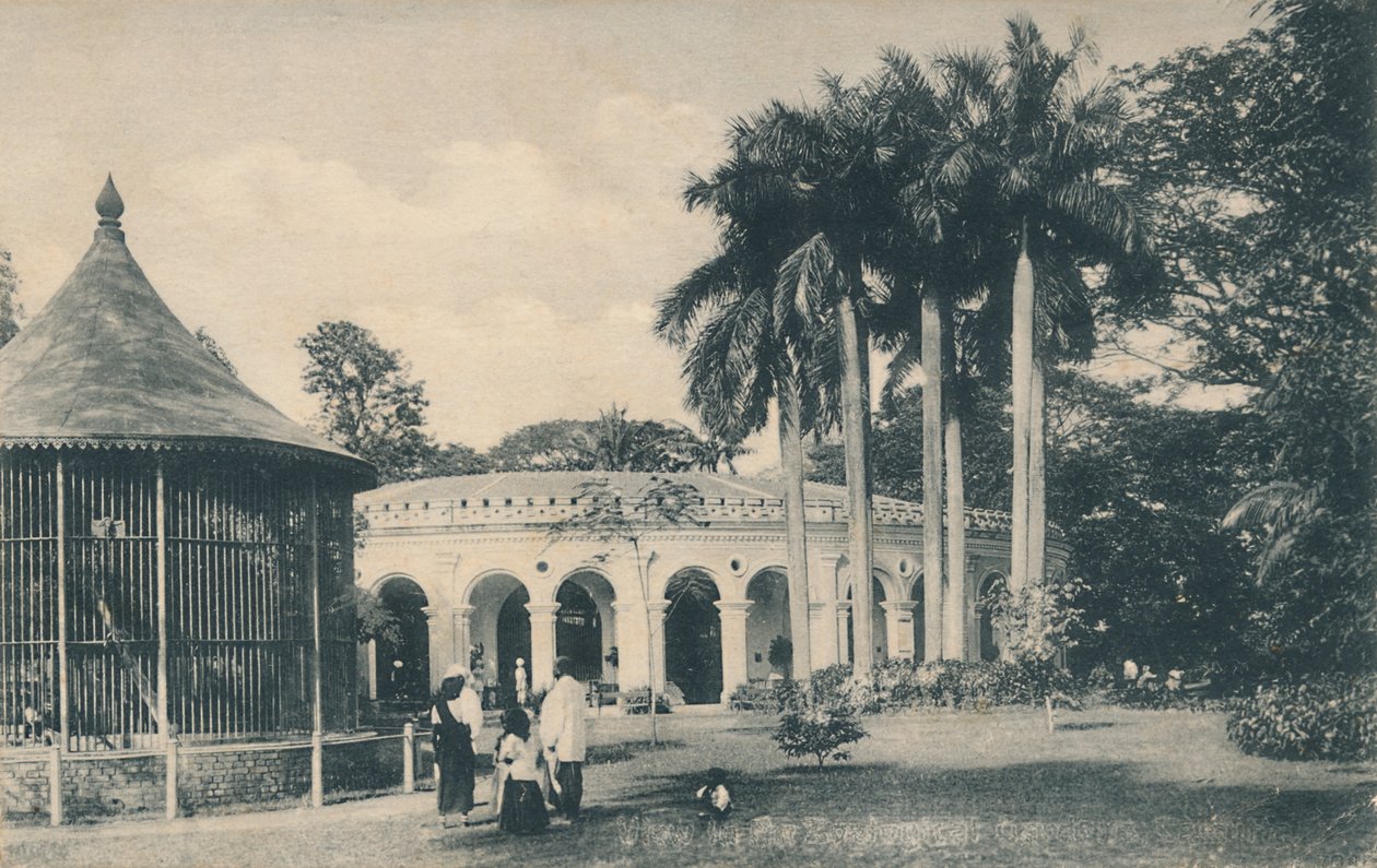 जूलॉजिकल गार्डन, कलकत्ता, c1910 में देखें। द्वारा अज्ञात