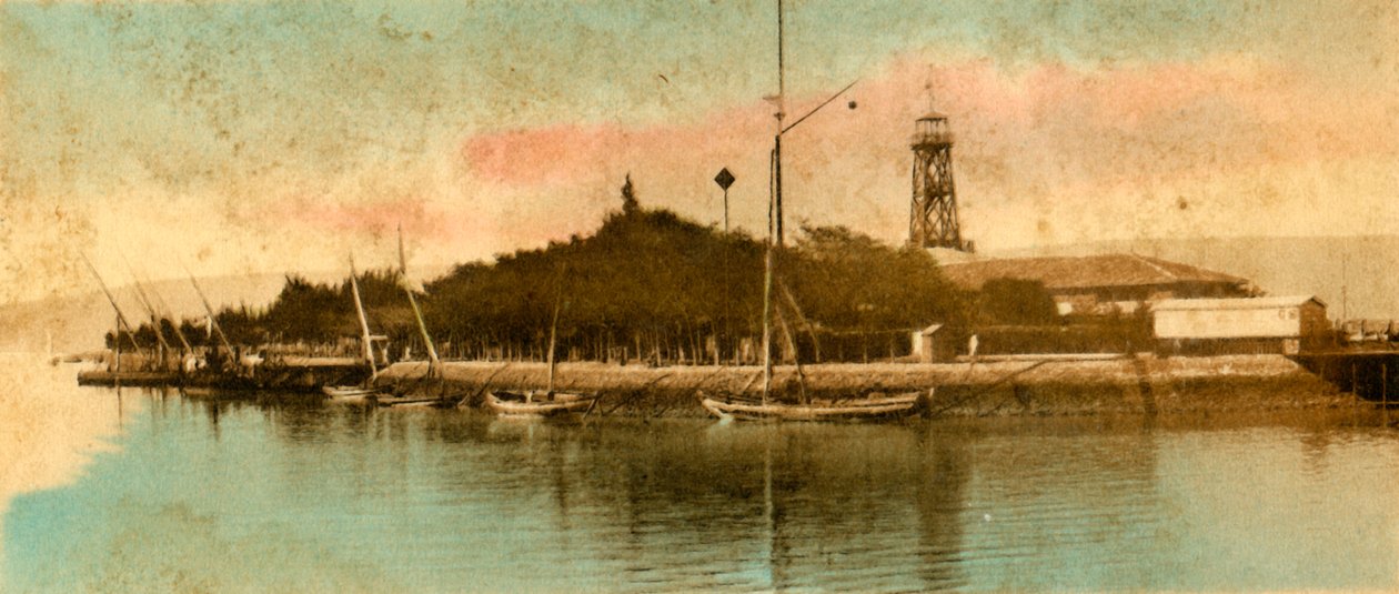 पोर्ट टेवेइक का दृश्य, c1918-c1939। द्वारा अज्ञात