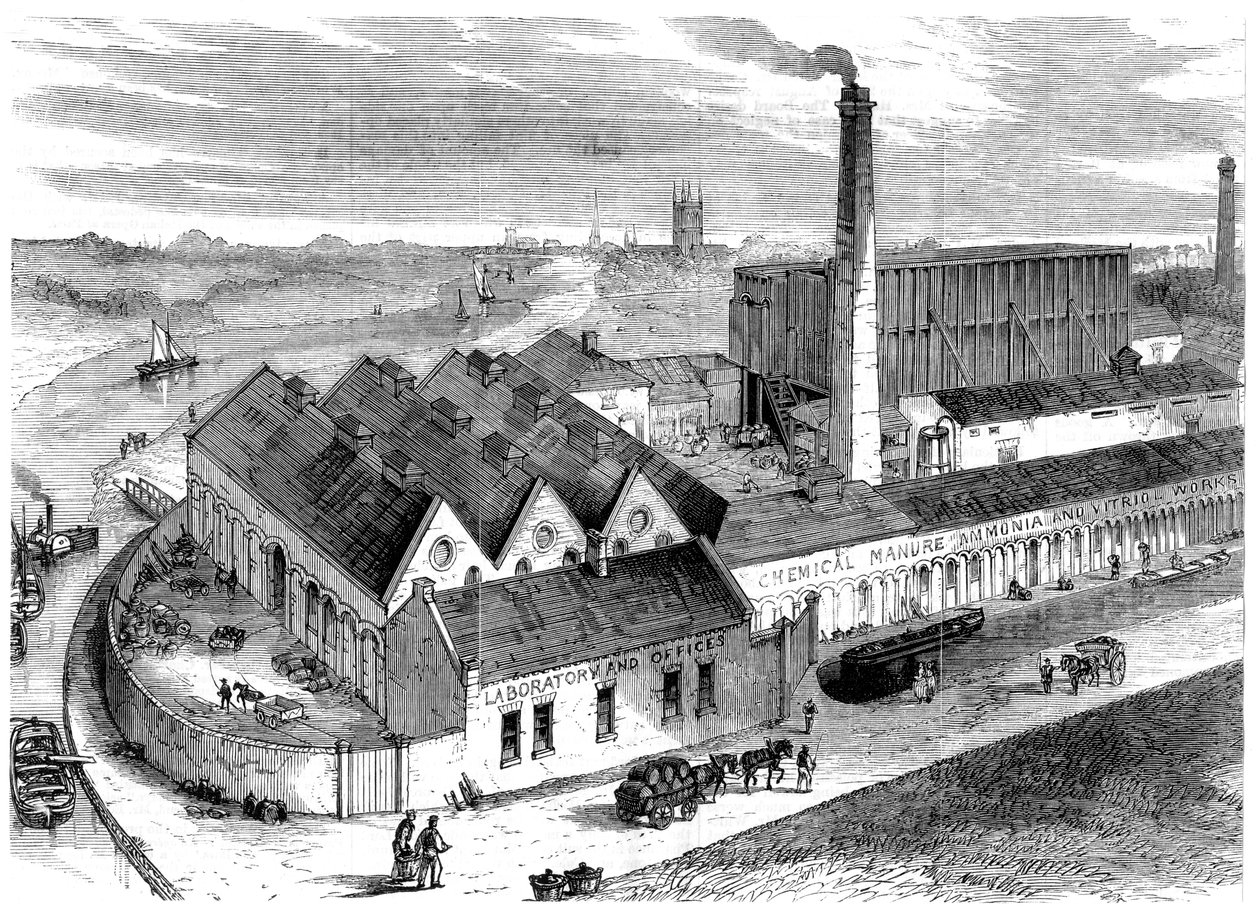 वेब्स केमिकल फैक्ट्री, डिग्लिस, वोर्सेस्टरशायर, 1869 द्वारा अज्ञात
