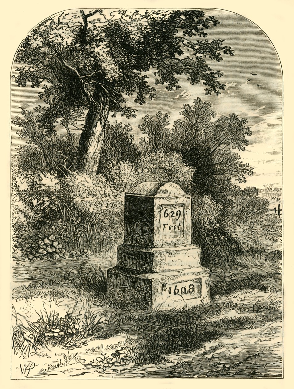 1820 में सीटिंग्स स्टोन, c1876। द्वारा अज्ञात