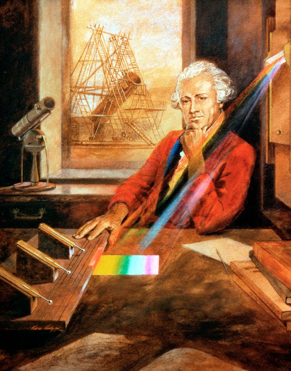 विलियम हर्शल 1738-1822 जर्मन में जन्मे अंग्रेजी खगोलविद द्वारा अज्ञात