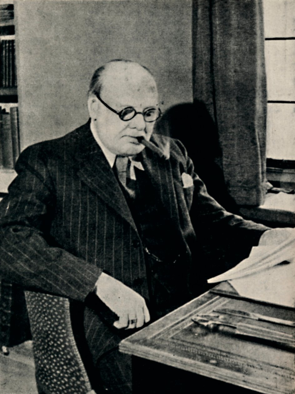 चार्टवेल मैनर में काम करना, c1930, 1945। द्वारा अज्ञात