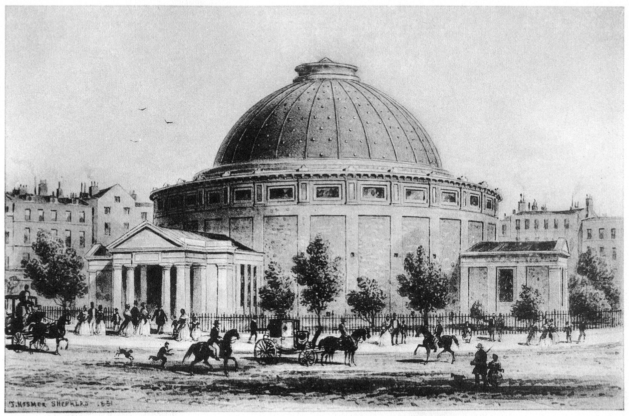 विल्स ग्लोब, लीसेस्टर स्क्वायर, लंदन, 1851-1862 1907 द्वारा अज्ञात
