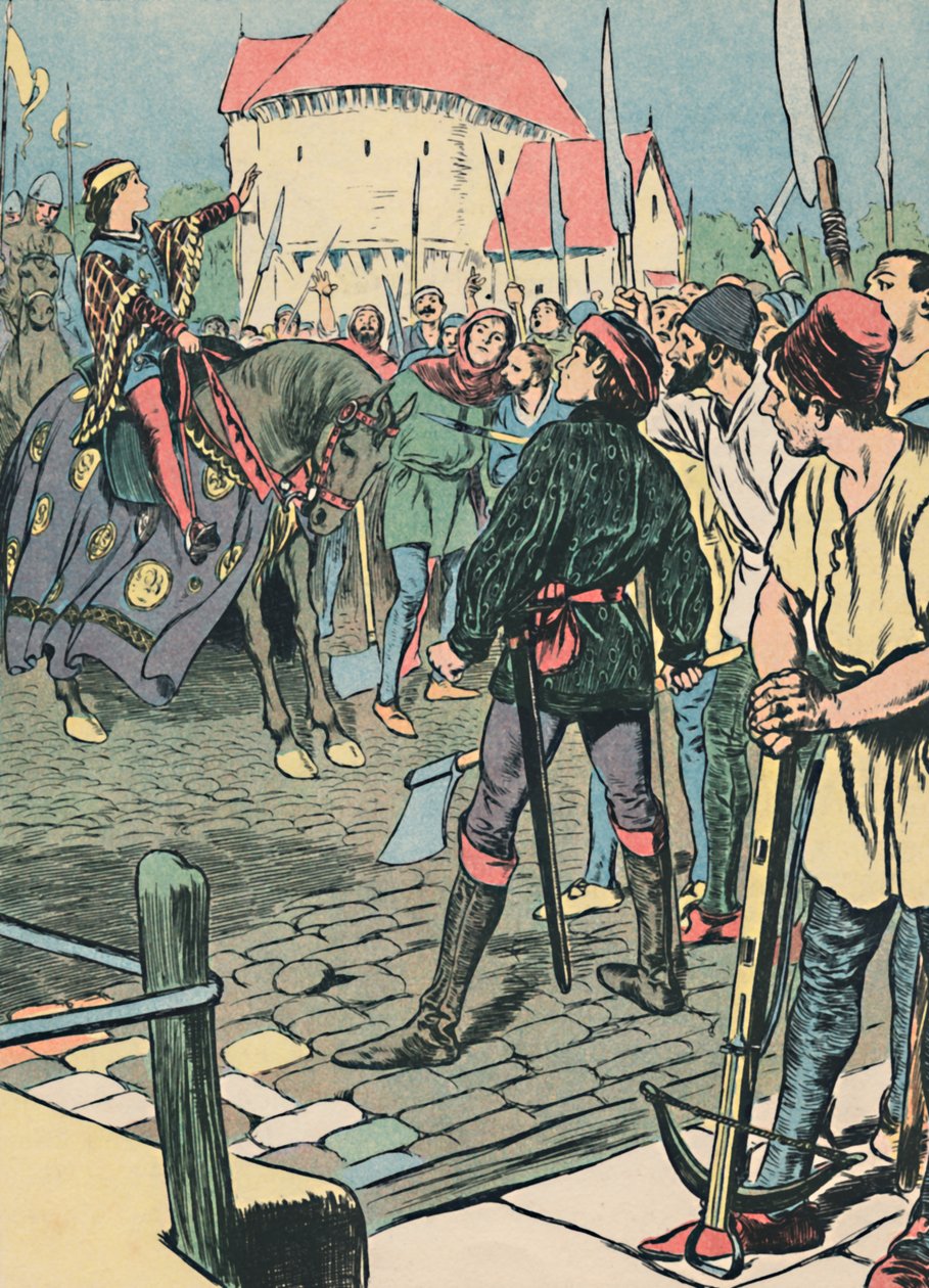 यंग किंग रिचर्ड विद्रोह, c1907 द्वारा अज्ञात