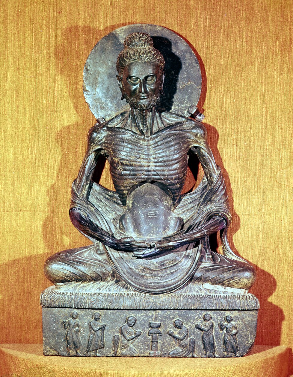 ध्यान में बैठे बुद्ध, ग्रीको-बौद्ध शैली, पहली-चौथी शताब्दी द्वारा अज्ञात अज्ञात