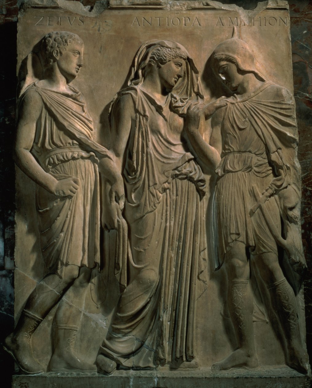 Orpheus, Eurydice और Hermes (संगमरमर) द्वारा अज्ञात