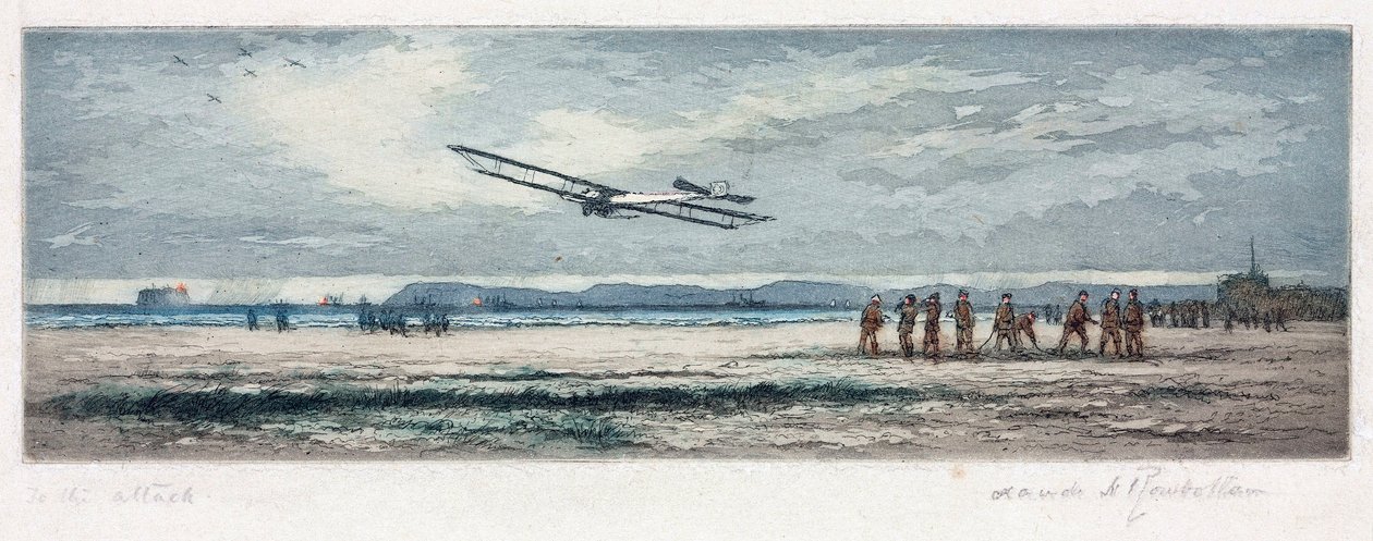 'टू द अटैक', c 1914-1918 द्वारा अज्ञात