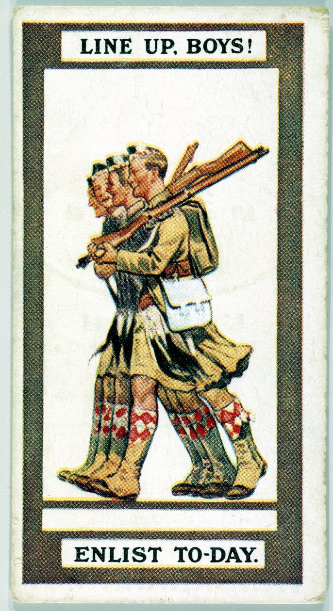 यूनाइटेड किंगडम : सिगरेट कार्ड - WW1 भर्ती द्वारा अज्ञात