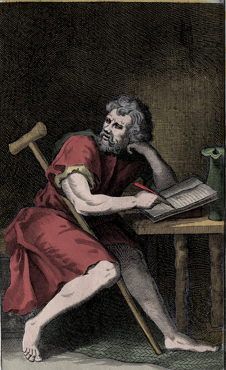 एपिक्टेट - EPICTETUS ग्रीक स्टोइक दार्शनिक द्वारा अज्ञात कलाकार
