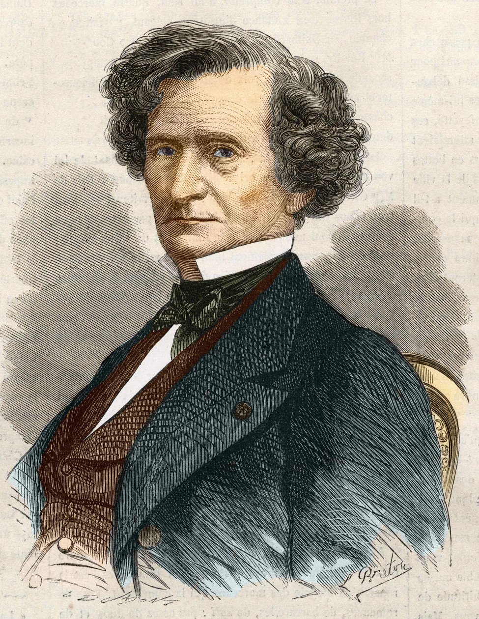 हेक्टर लुई बर्लियोज़ फ्रांसीसी संगीतकार (1803-1869)। द्वारा अज्ञात कलाकार
