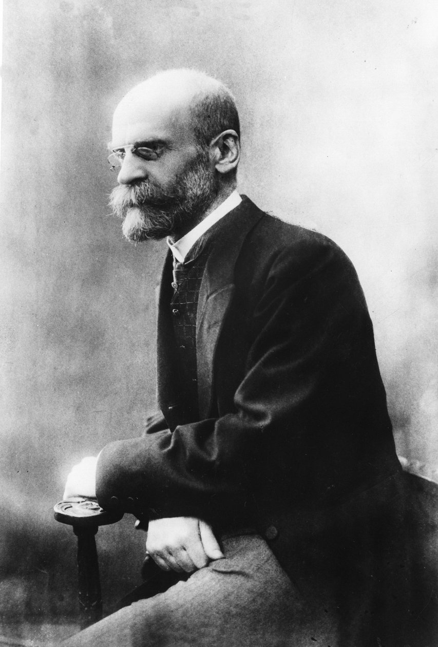 एमाइल दुर्खीम। (1858 - 1917) फ्रांसीसी समाजशास्त्री। द्वारा अज्ञात फोटोग्राफर