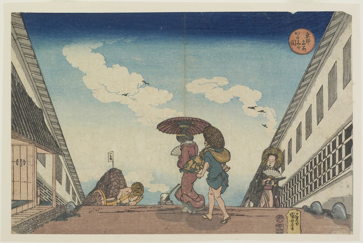 कासुमीगसेकी, 1830-1837 द्वारा उत्तगवा कुनिओशी