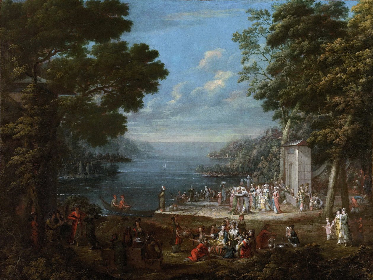 बोस्फोरस पर महिला महोत्सव, 1737 द्वारा Vanmour