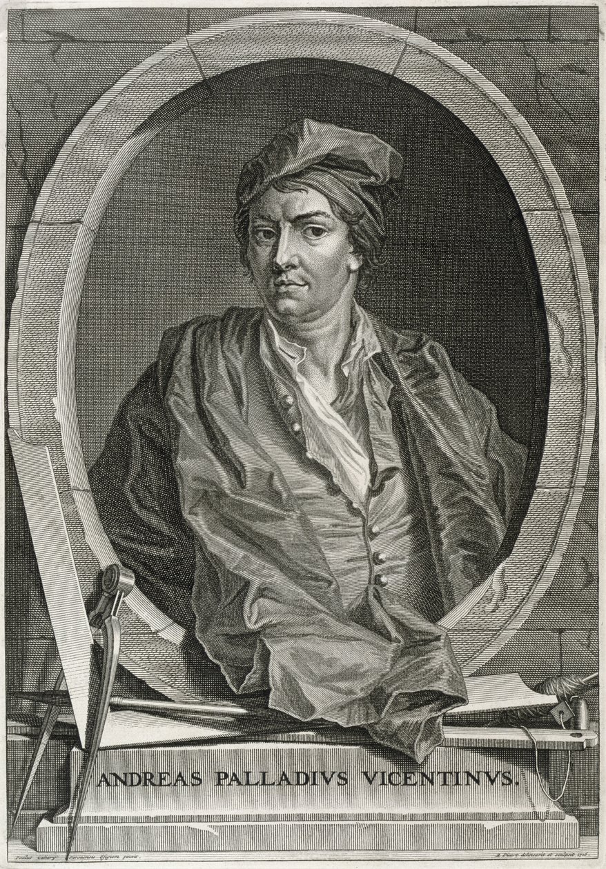 बर्नार्ड पिकार्ट (1673-1733) 1716 द्वारा उत्कीर्ण एंड्रिया पल्लादियो (1508-80) द्वारा पाओलो वेरोनीज़