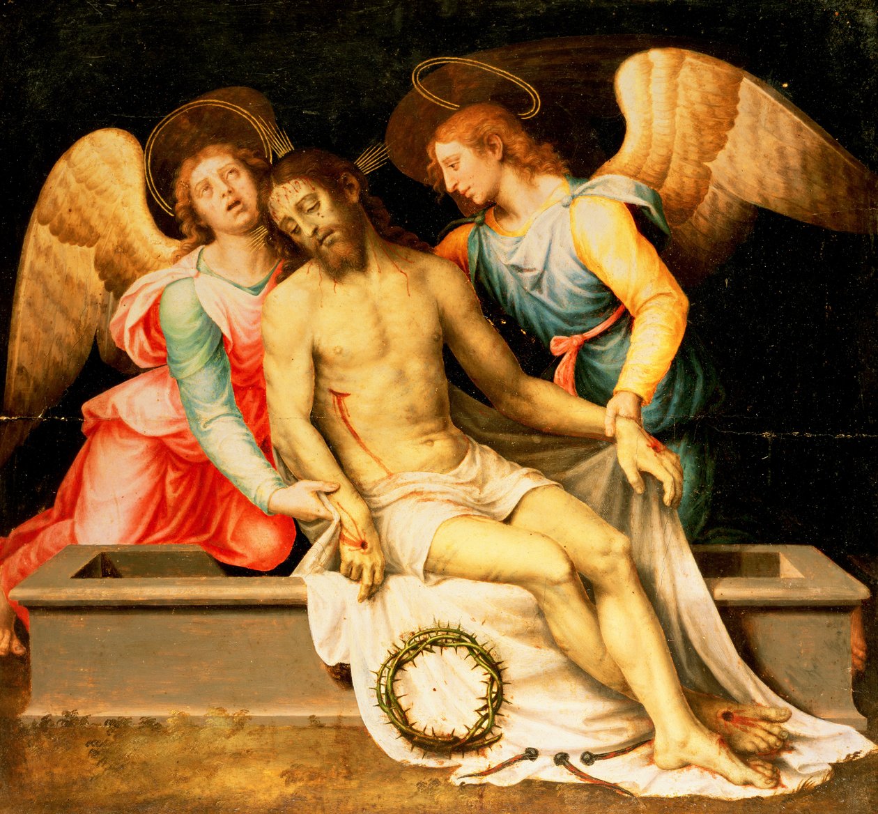 Pieta (मसीह रोगी) 1550 (पैनल) द्वारा विसेंट जुआन मैकिप