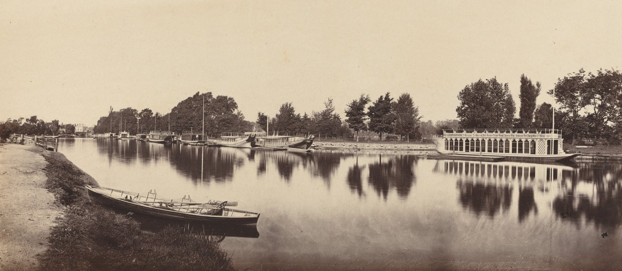 ऑक्सफोर्ड, 1862 में बार्ज। द्वारा विक्टर ए प्राउट
