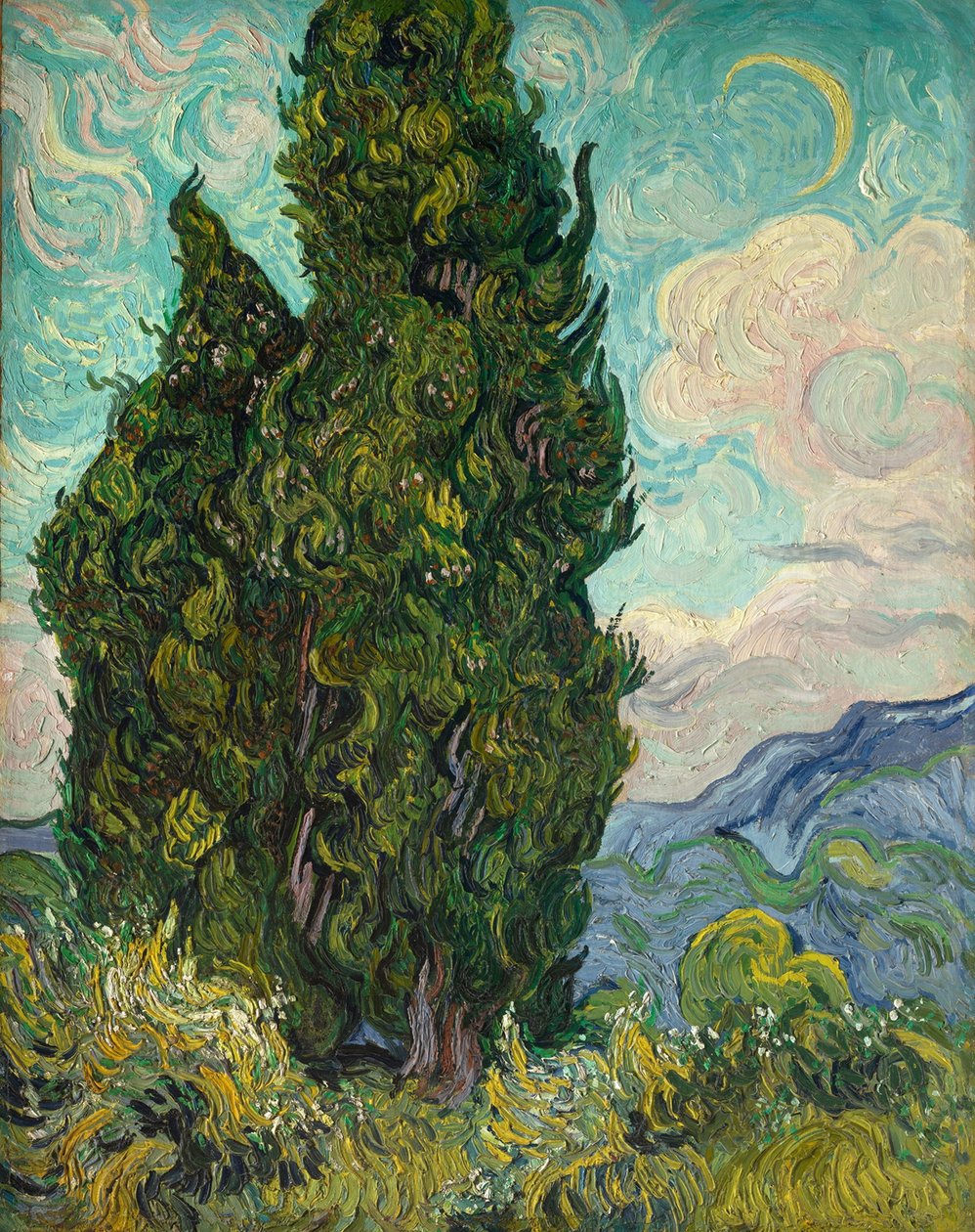 cypresses द्वारा विन्सेंट वैन गॉग