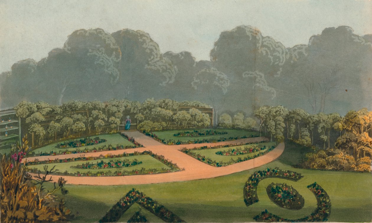 फ्रंटिसपीस टू द फ्लोरिस्ट्स मैनुअल, 1822 द्वारा डब्ल्यूएच टिम्स