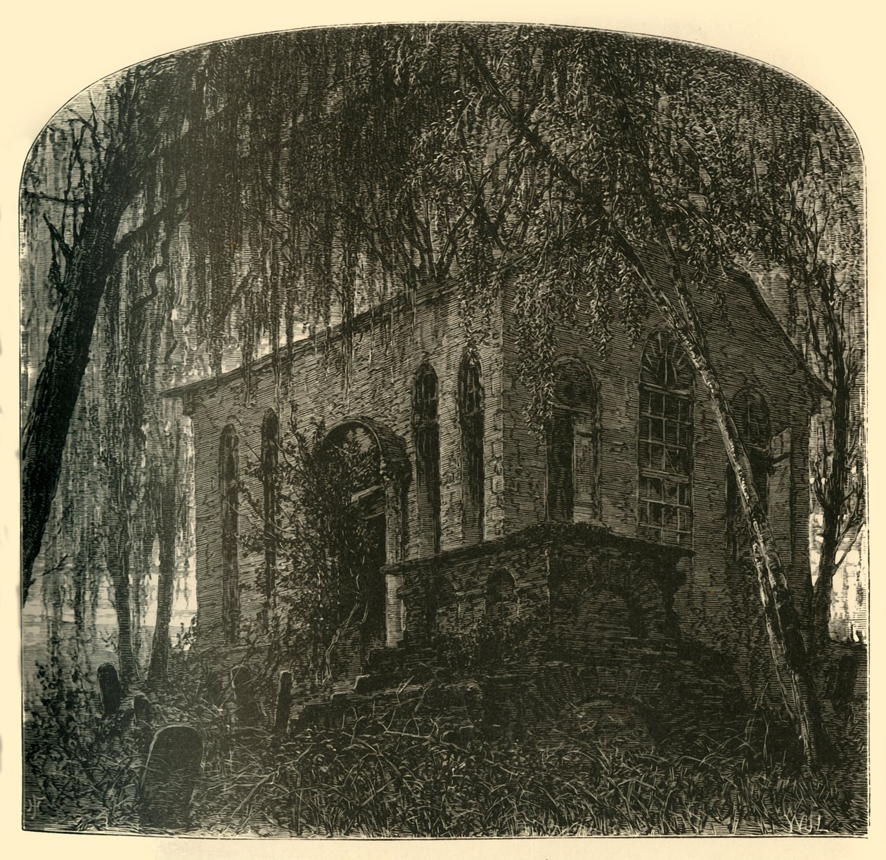 'अनुसूचित जनजाति। जेम्स चर्च, गूज क्रीक, 1872। द्वारा डब्ल्यूजे लिंटन