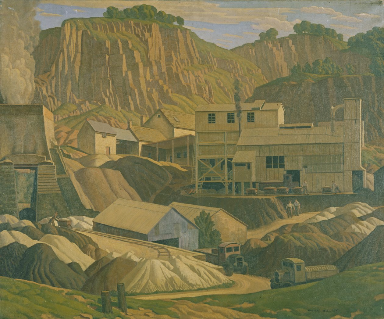 डर्बीशायर क्वारी, 1937 द्वारा वाल्टर बेल