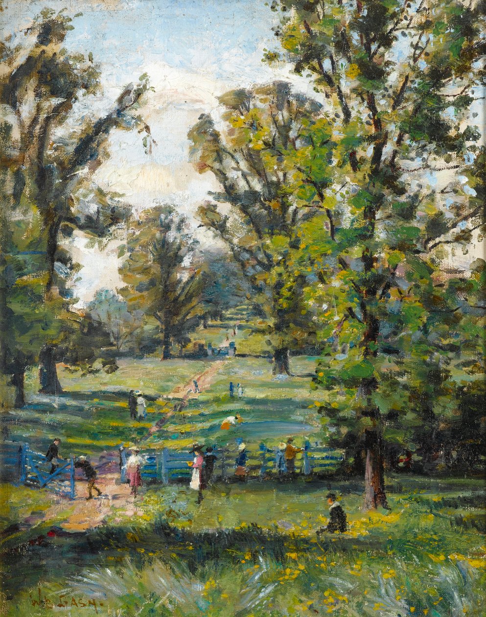 Boughton Estate पर एल्म पेड़ों का बदला द्वारा वाल्टर बोनर गश