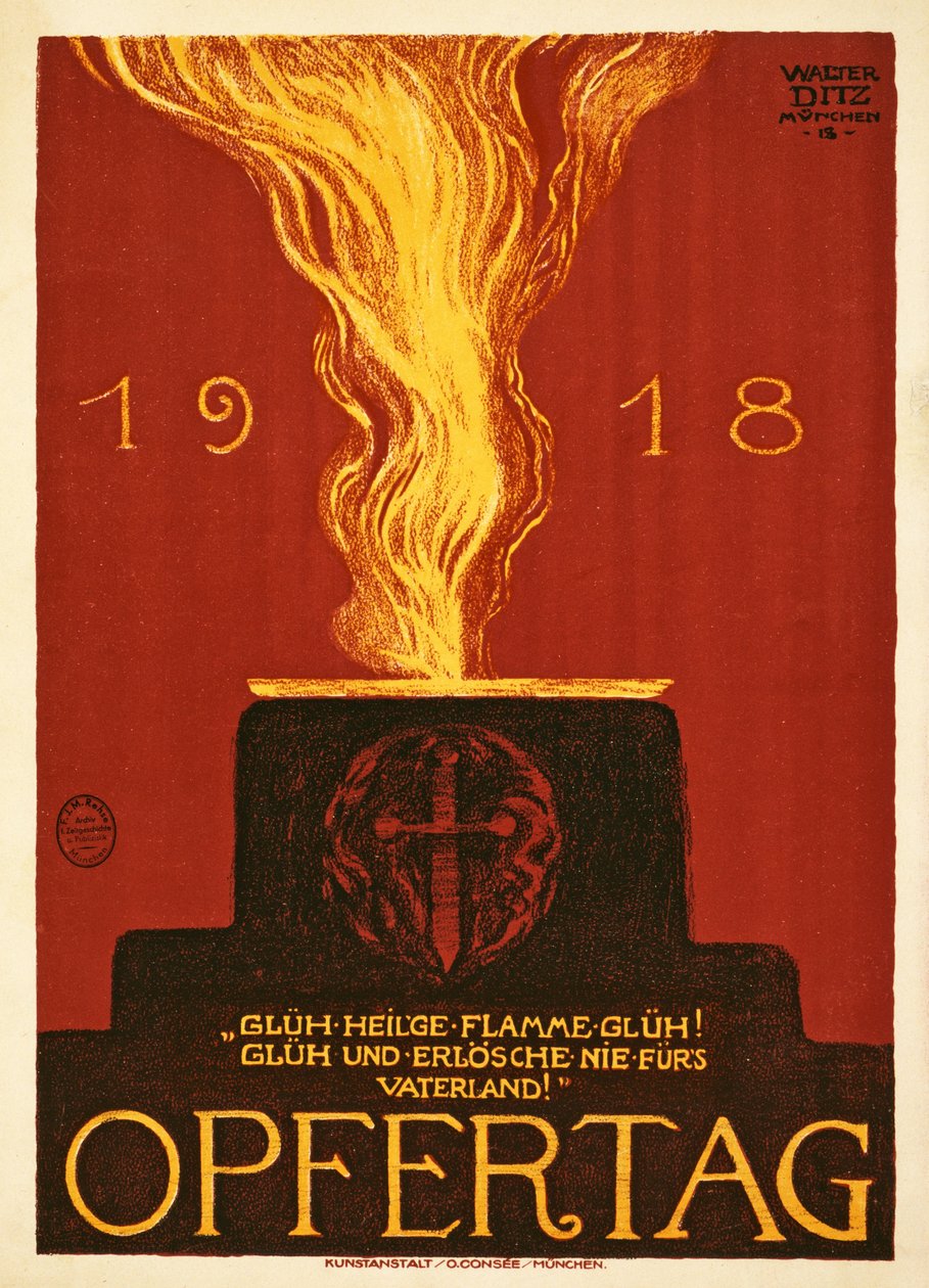 बलिदान दिवस, 1918, पब। म्यूनिख, 1918 द्वारा वाल्टर डिट्ज