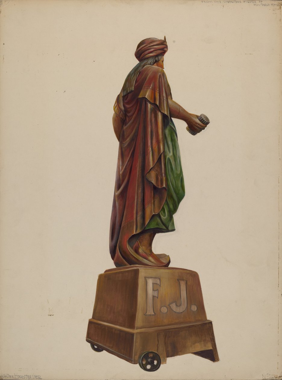 सिगार स्टोर फिगर, सी. 1937. द्वारा वाल्टर होचस्ट्रैसर