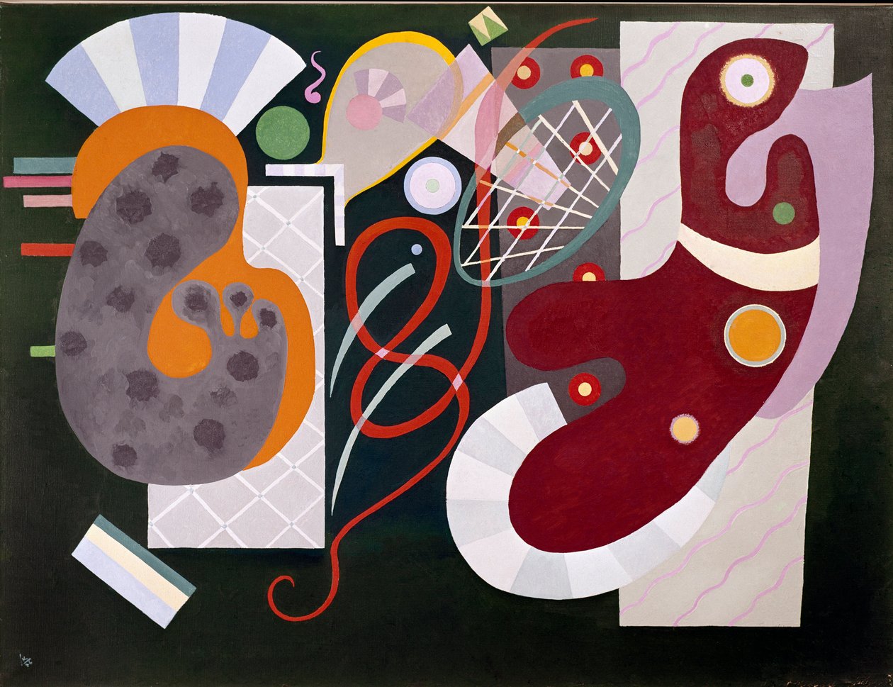 Vassily Kandinsky द्वारा लाल गाँठ चित्रकारी द्वारा वासिली कैंडिंस्की