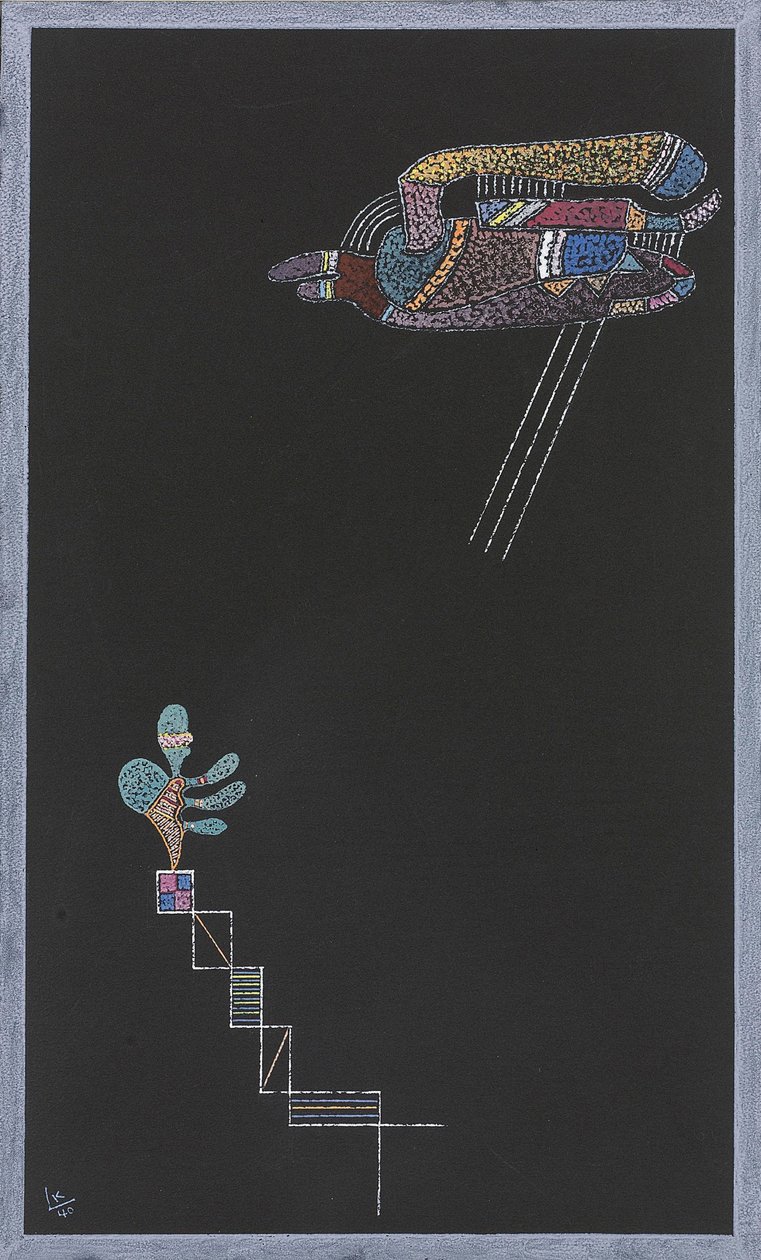 शीर्षकहीन, 1940। द्वारा वासिली कैंडिंस्की