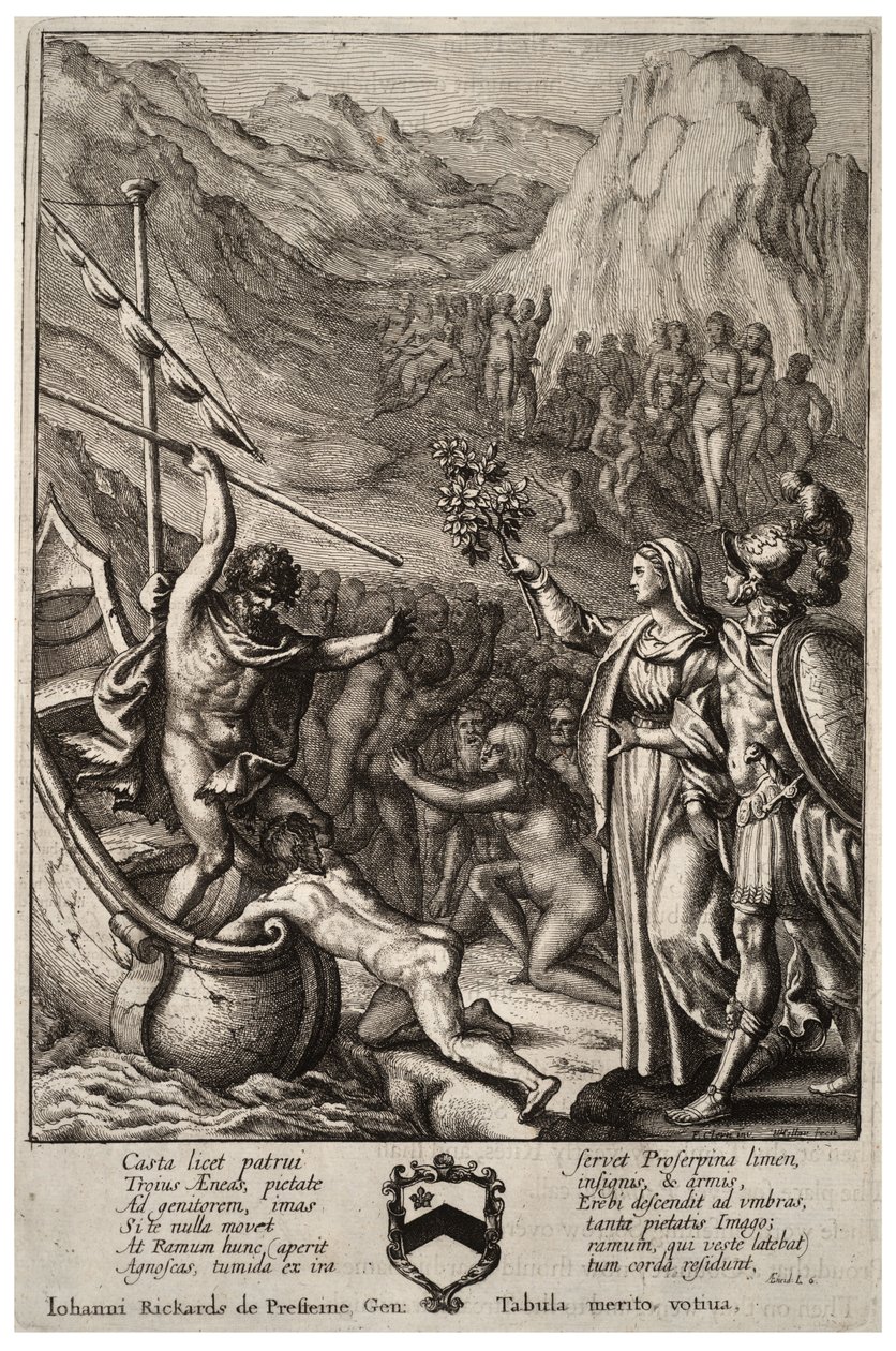 आइनेस और चारोन। राज्य २ द्वारा Wenceslaus Hollar