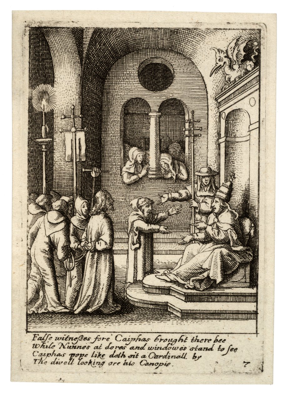 कैफा से पहले फिर से यीशु द्वारा Wenceslaus Hollar