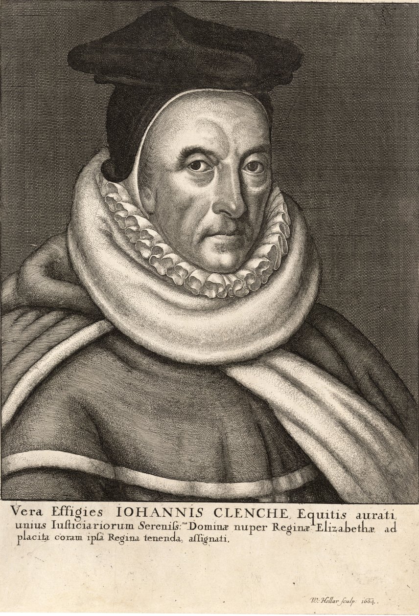 जॉन क्लेंचे। राज्य १ द्वारा Wenceslaus Hollar
