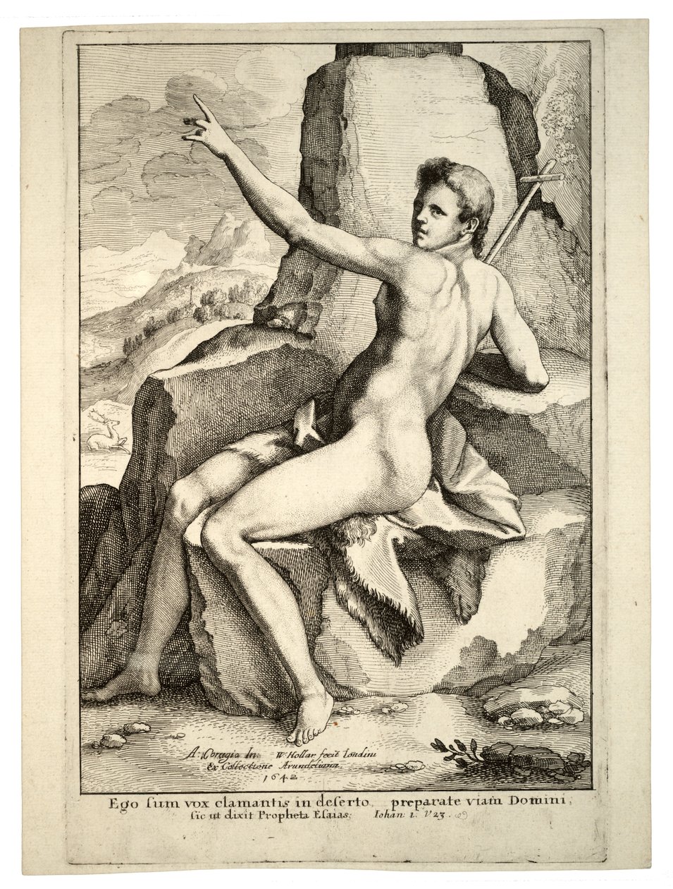 जॉन द बैपटिस्ट। राज्य २ द्वारा Wenceslaus Hollar