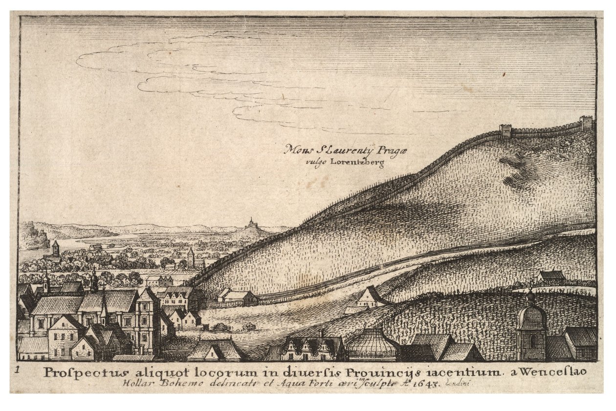 प्राग। राज्य १ द्वारा Wenceslaus Hollar