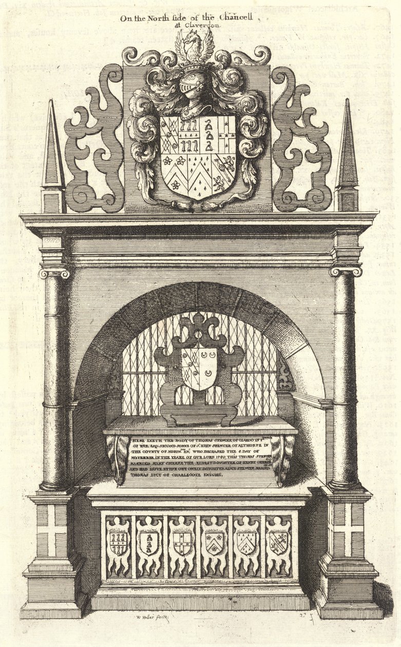 स्पेंसर (स्मारक) द्वारा Wenceslaus Hollar