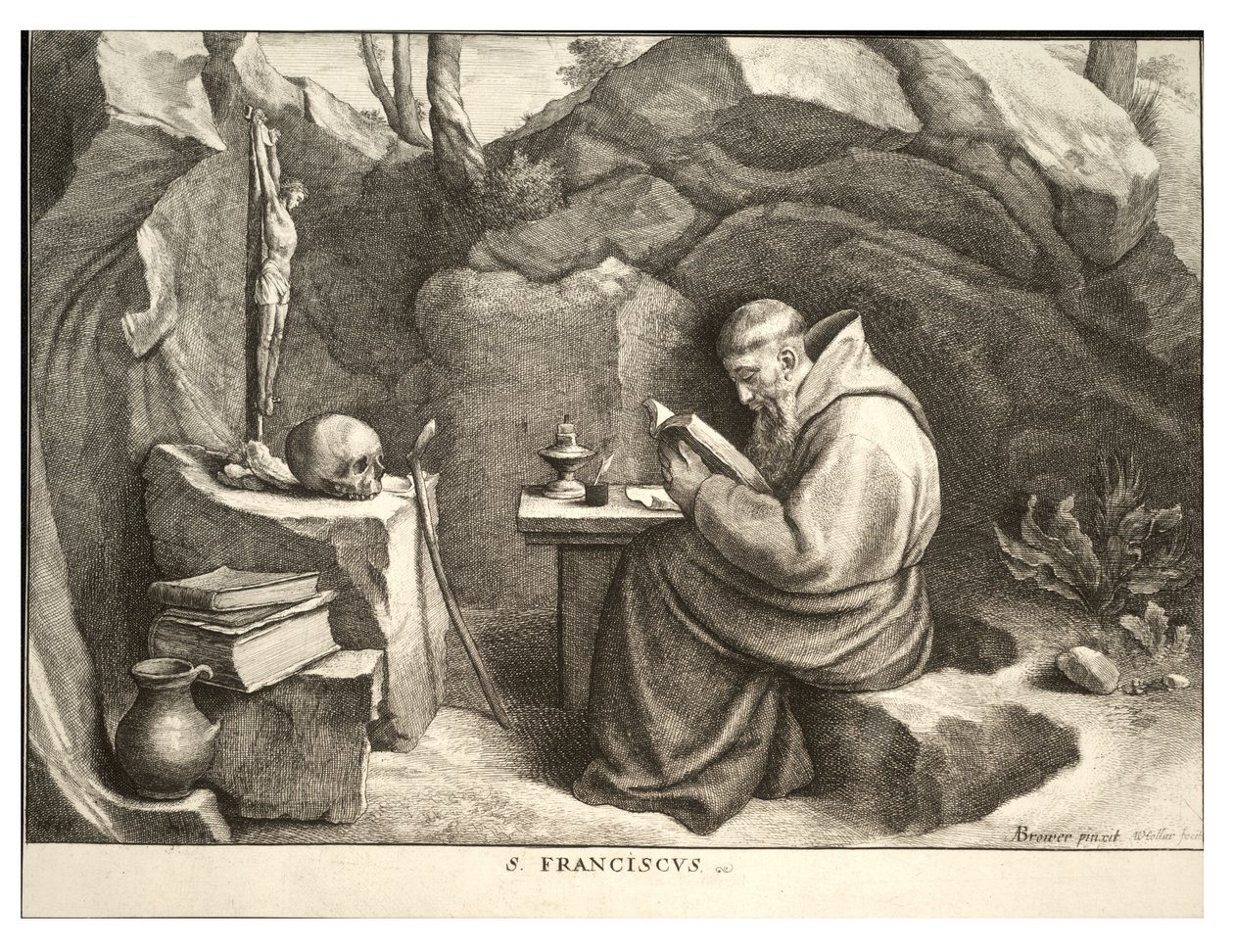 सेंट फ्रांसिस द्वारा Wenceslaus Hollar