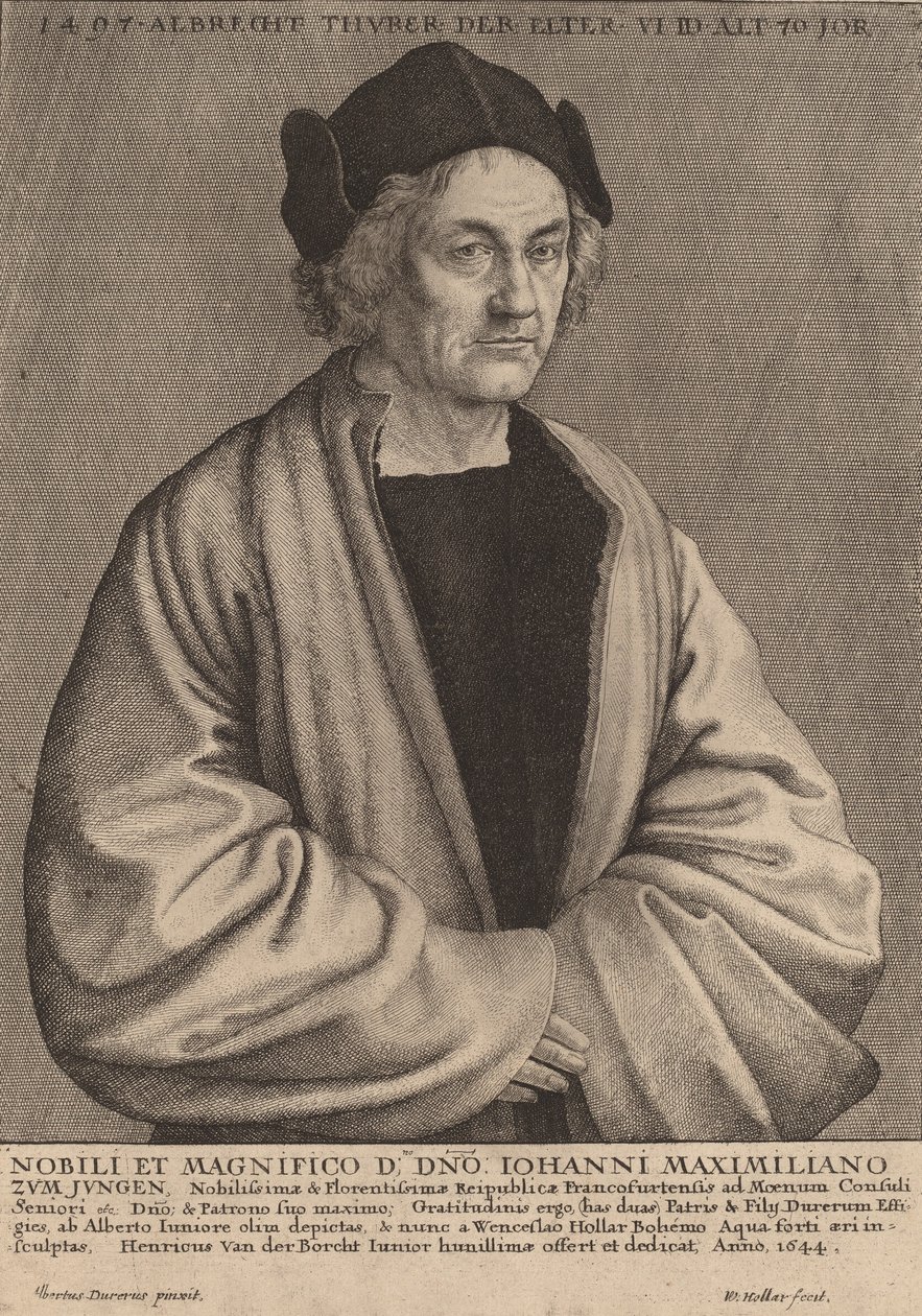 अल्ब्रेक्ट ड्यूरर के पिता, 1644। द्वारा Wenceslaus Hollar