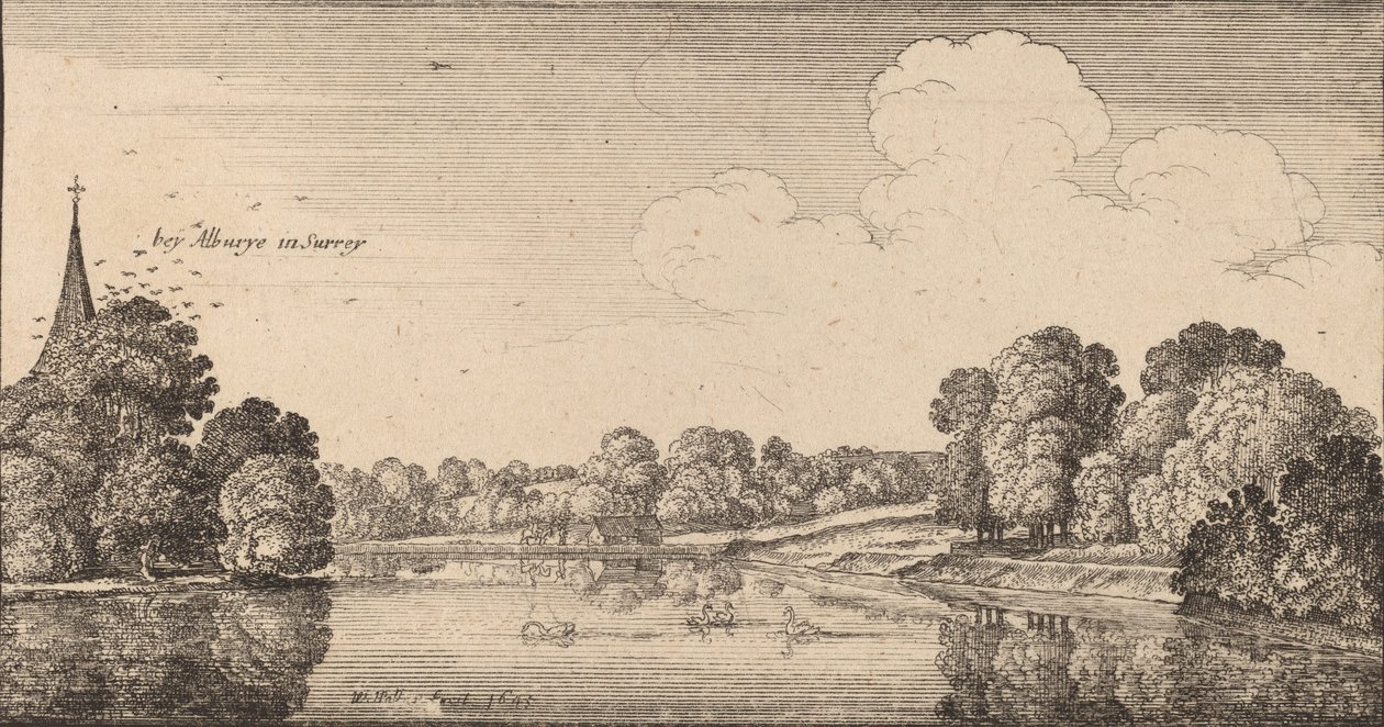 एल्बरी, 1645। द्वारा Wenceslaus Hollar