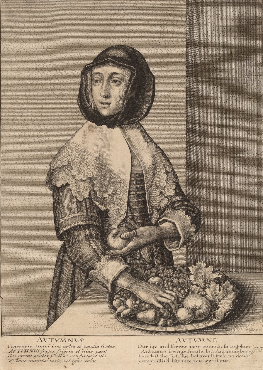 शरद ऋतु, 1641। द्वारा Wenceslaus Hollar